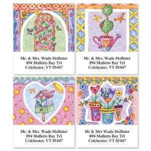 Garden's Gate Select Return Address Labels  (4 Designs)