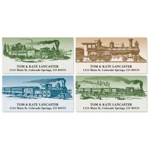 Riding The Rail  Deluxe Return Address Labels  (6 Designs)