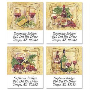 Wine Connoisseur Select Return Address Labels  (4 Designs)