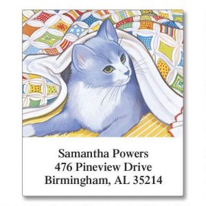 Living with Cats Select Return Address Labels  (12 Designs)