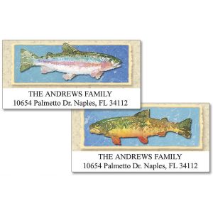 Lake Trout  Deluxe Return Address Labels  (2 Designs)