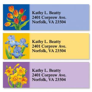 Tim's Florals Classic Address Labels  (3 Designs)