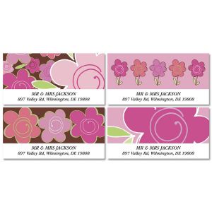 Shades of Pink Deluxe Address Labels  (4 Designs)