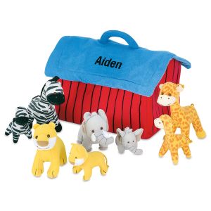 Plush Zoo Animals Play Set