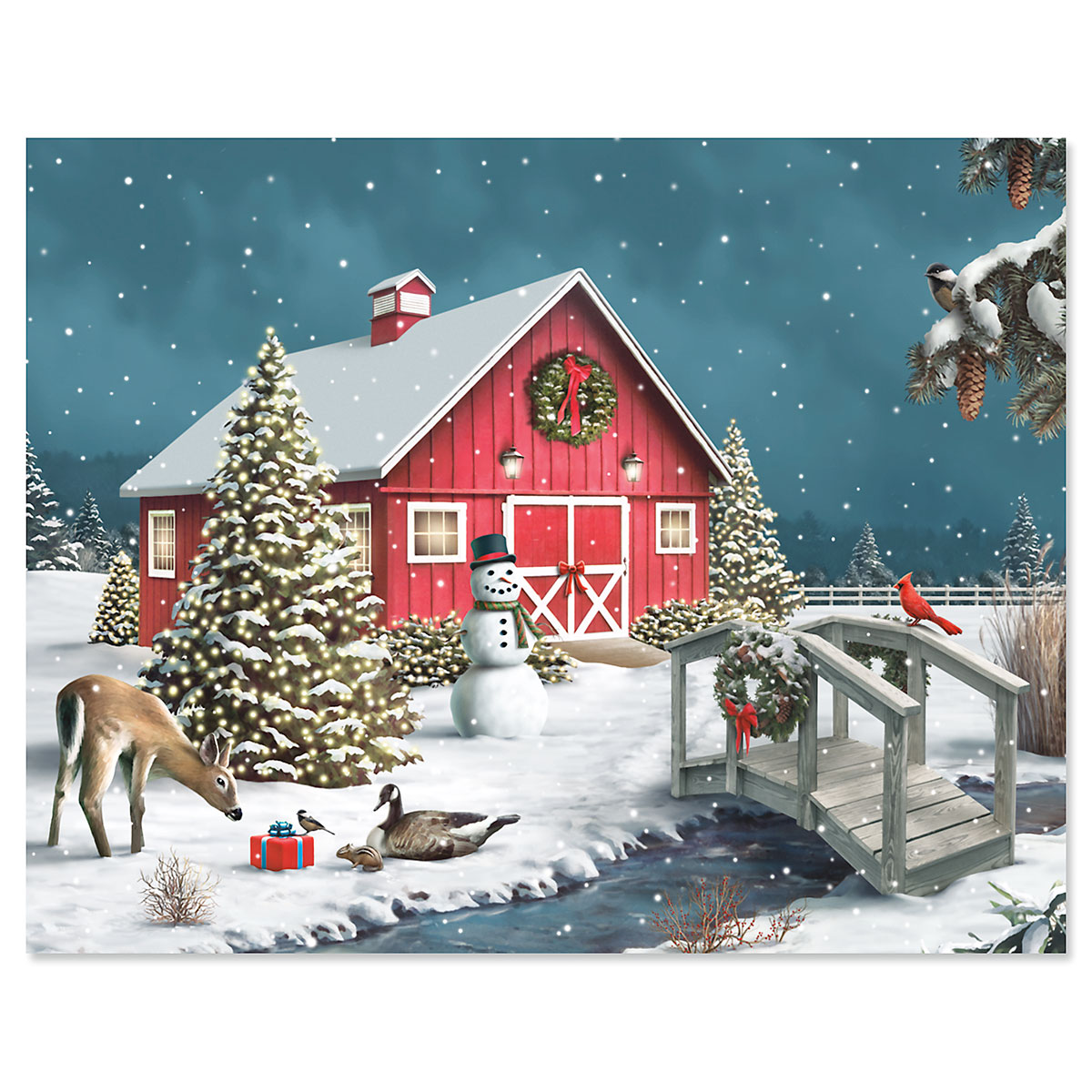 Nature's Gift Note Card Size Christmas Cards