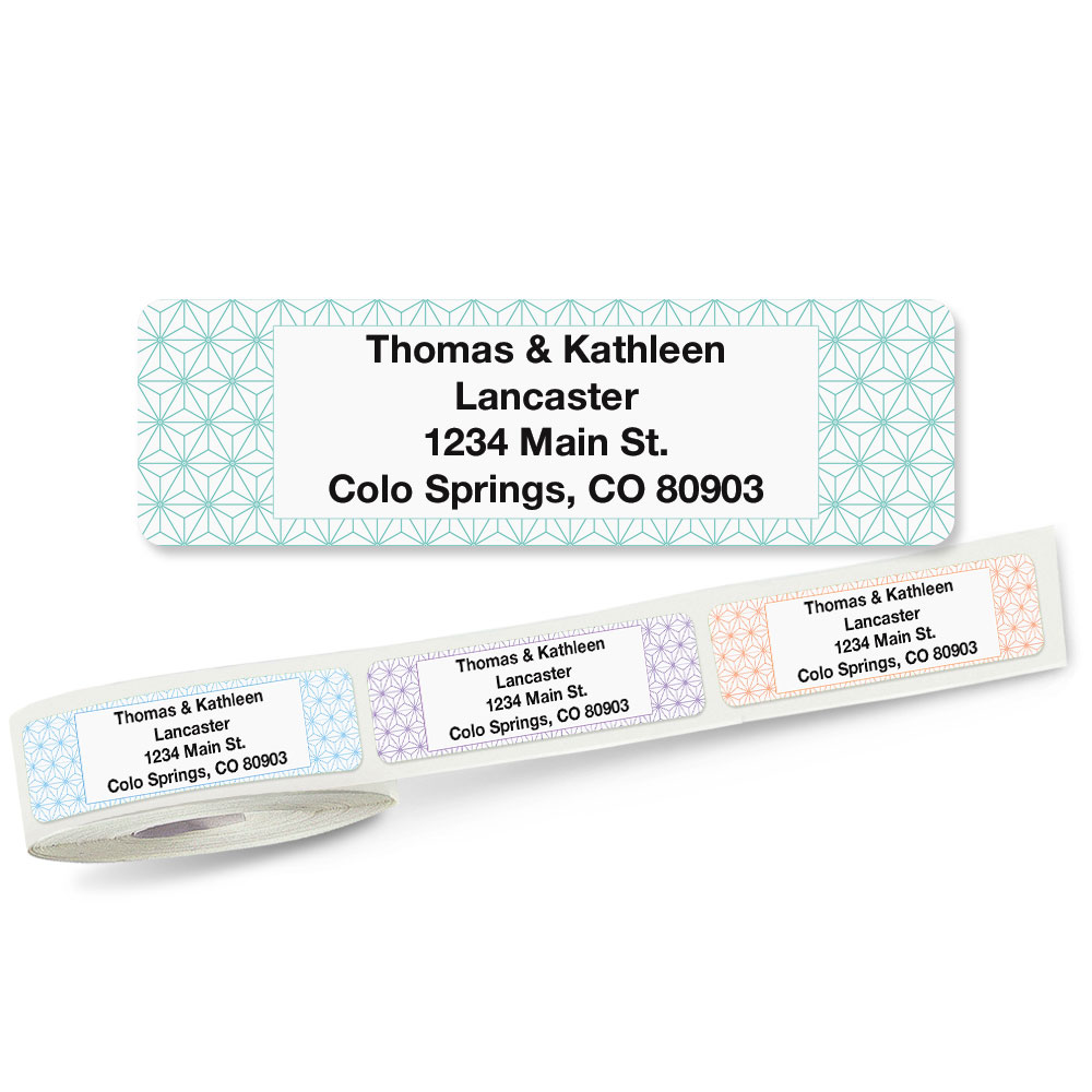 Personalized Pastel Address Labels – Roll Of 500 With Plastic Dispenser, 2.5" X 0.75" - View #14