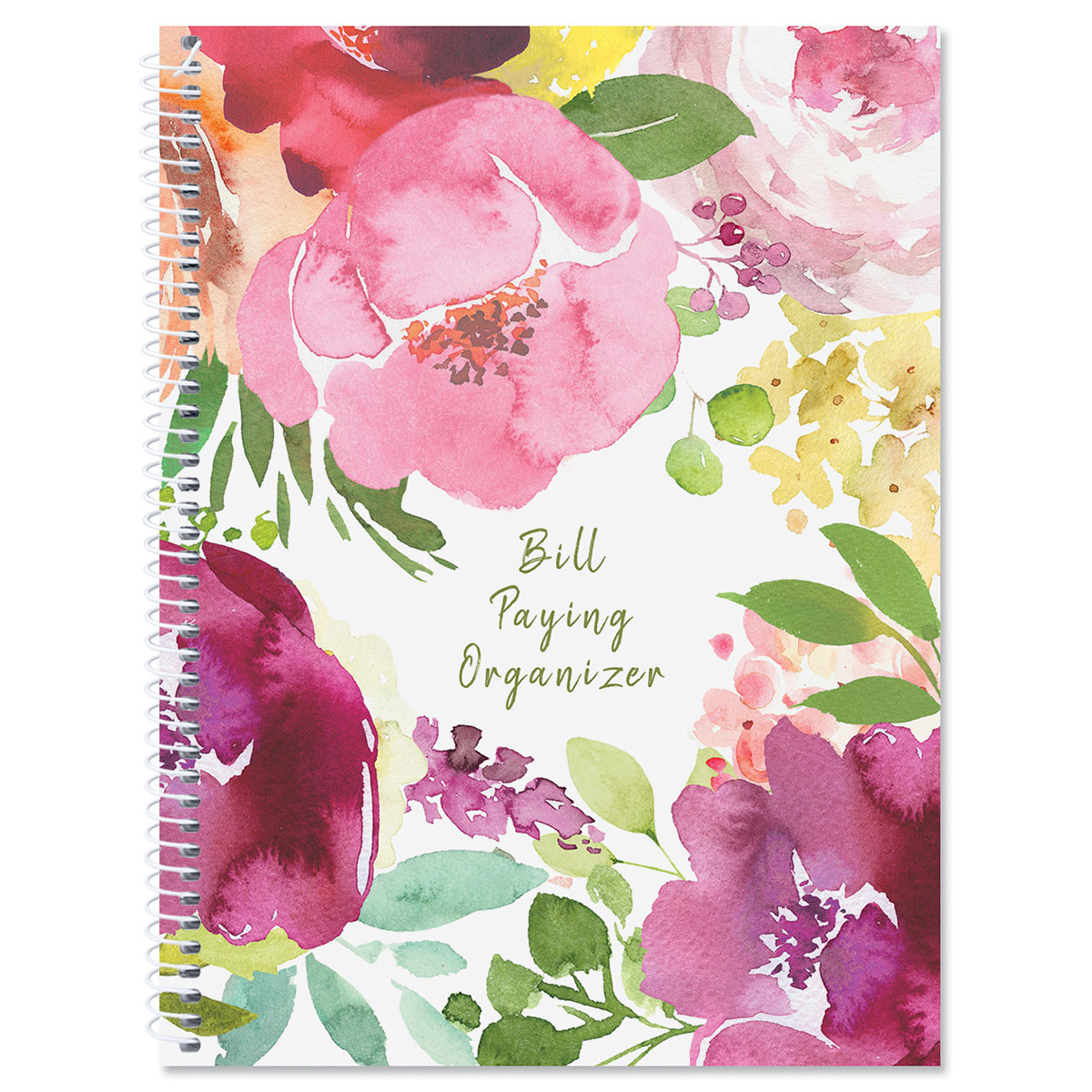 When Flowers Speak Bill Paying Organizer | Colorful Images