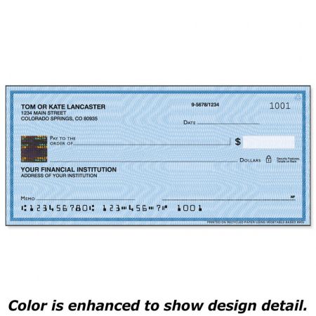 Securiguard Security Blue Hologram Premium Personal Checks
