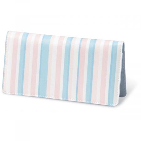 Coastal Stripes Fabric Personal Checkbook Cover