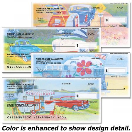 Vintage Trailer Personal Checks