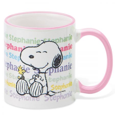 PEANUTS® Personalized Pastel Novelty Mug