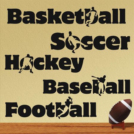 Sports Character Vinyl Wall Art