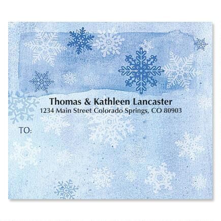 Snowflakes Package Labels