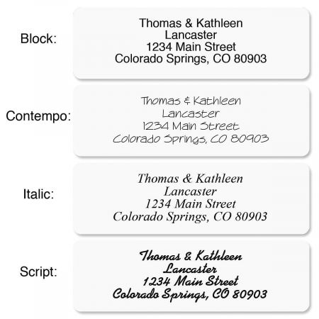 Gloss White Standard Rolled Address Labels