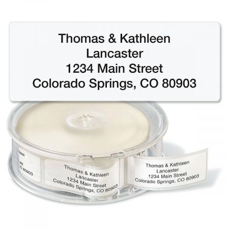 Gloss White Standard Rolled Address Labels