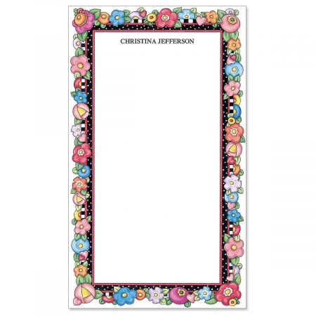 Mary's Bright Blossoms Custom Memo Pads