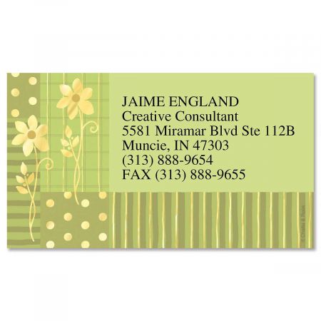 Gilded Field Foil Business Cards