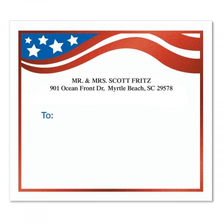 Flag of Freedom Foil Package Labels