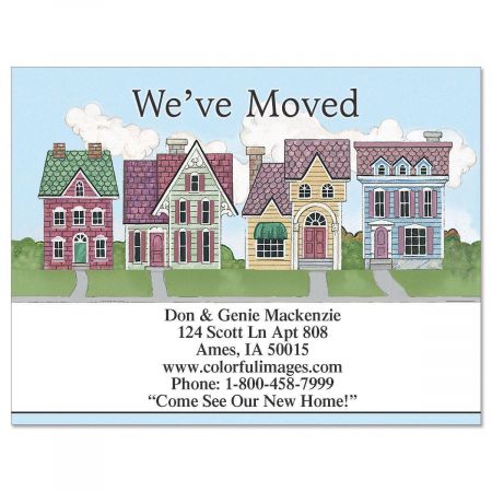 New Neighborhood We've Moved Postcards