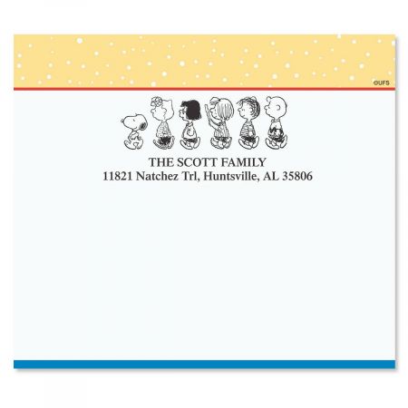 PEANUTS© Our Family Package Labels