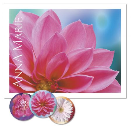 Floral Passion Custom Note Cards