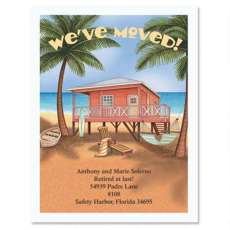 Bahama Breeze We've Moved Postcards