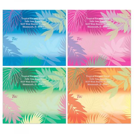 Bold Tropics Package Labels (4 Designs)