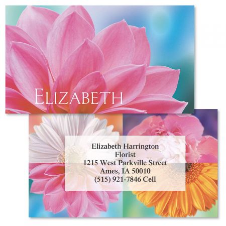Floral Passion Double-Sided Business Cards