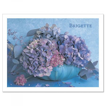 Hydrangea Custom Note Cards