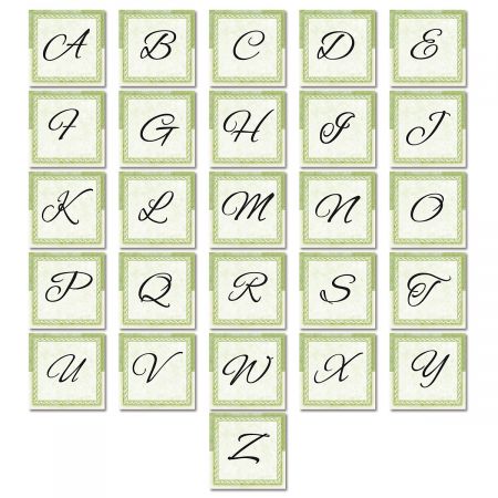Tailored Elegance Initial Custom Note Cards