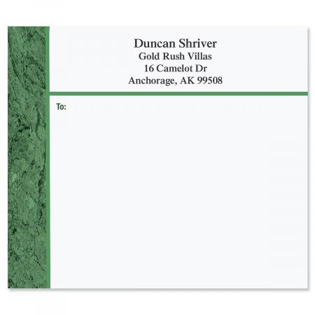 Green Marble Package Labels