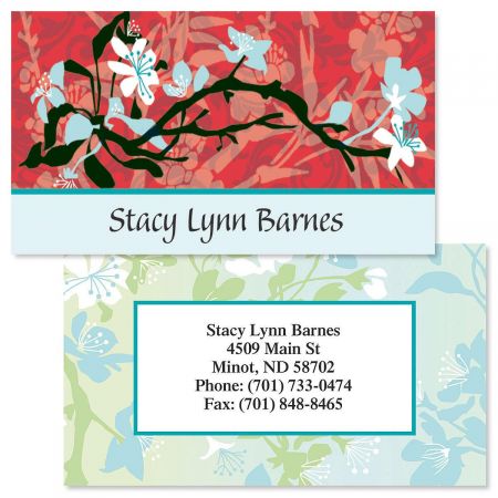 Asian Art Double-Sided Business Cards