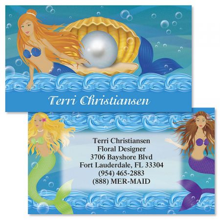 Mermaids Double-Sided Business Cards