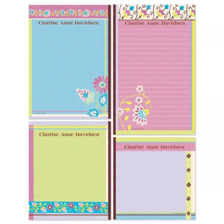 Floral Patterns Memo Pad Sets