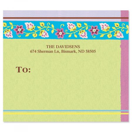 Floral Patterns Package Labels