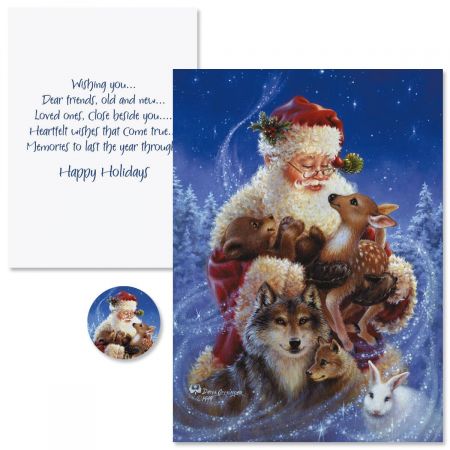 Santa's Friends Christmas Cards - Nonpersonalized