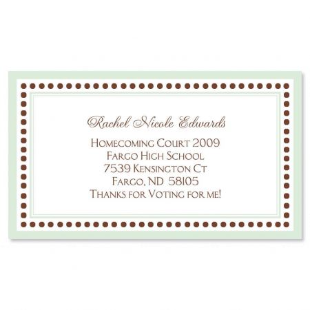 Celadon and Brown Business Cards