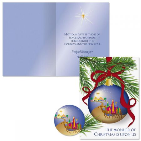 Born This Day Christmas Cards - Personalized