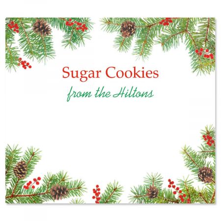 Classic Spruce Personalized Goodie Labels