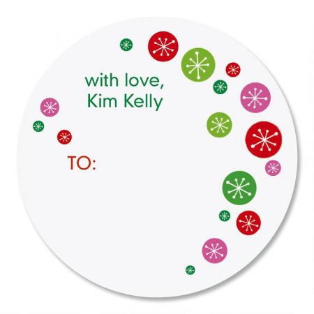 Tasty Trees Round Oversized To/From Labels