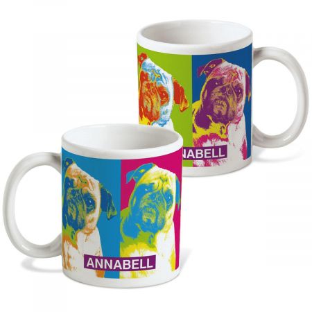 Pop Art Puppies Personalized Mug