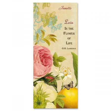 Nature's Flora Slimline Custom Note Cards