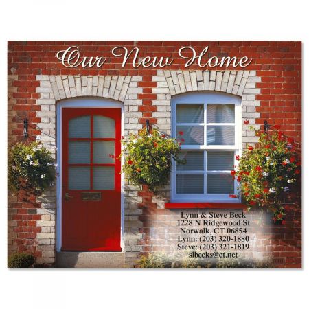Red Door New Address Postcards
