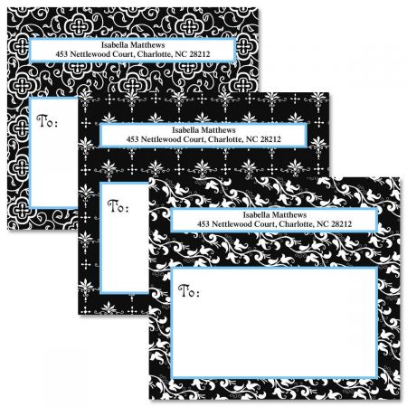 Black Elegance Package Labels (3 Designs)