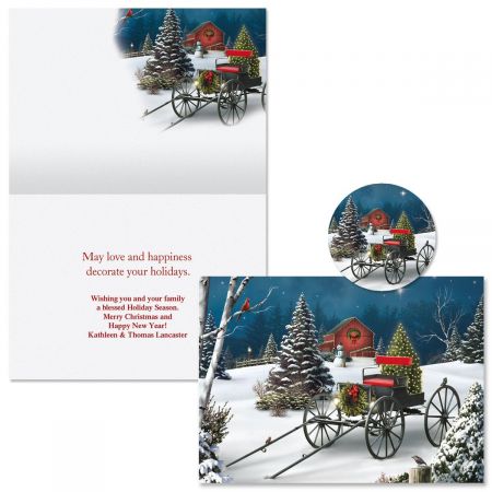 Midnight Singers Christmas Cards - Personalized