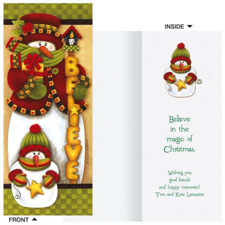 Believe Slimline Holiday Cards