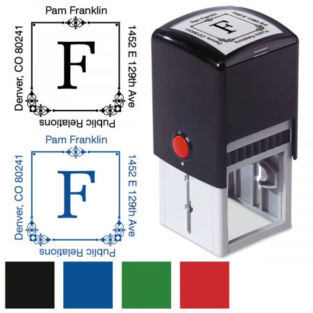 Executive Square Address Stamp