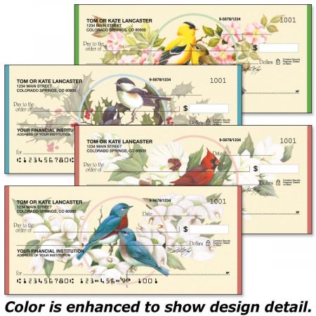Birds & Blossoms Personal Checks