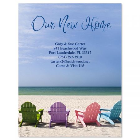 Tropical View New Address Postcards