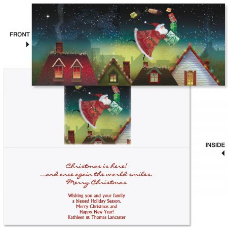 A Gift From Santa Slimline Holiday Cards